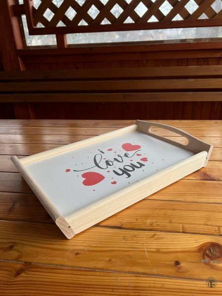 Столик кавовий з ніжками,кавовий стіл Love You ККН0223 фото