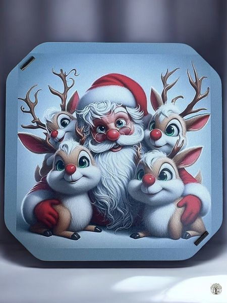 Подарункова коробка квадратна (ХДФ) 29x29x10 см. №13 корр13 фото