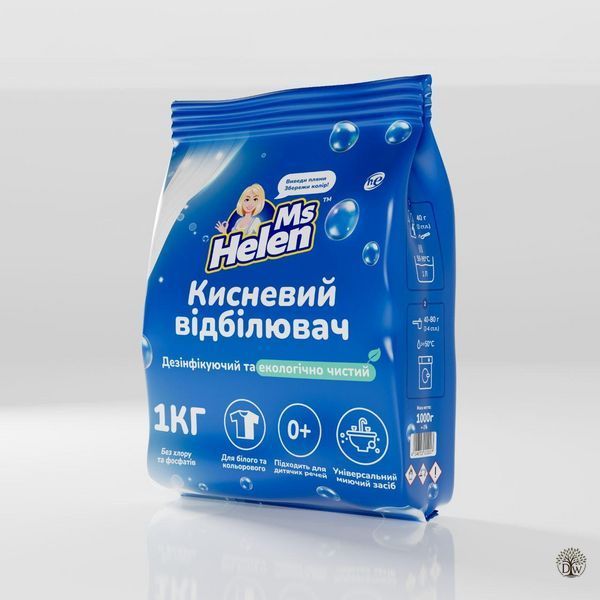 Кисневий порошок відбілювач Ms Helen універсальний 1 кг кс0001 фото