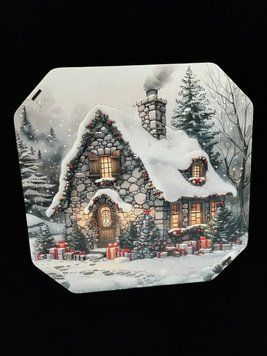 Подарункова коробка квадратна (ХДФ) 19x19x10 см. №28 кор28 фото